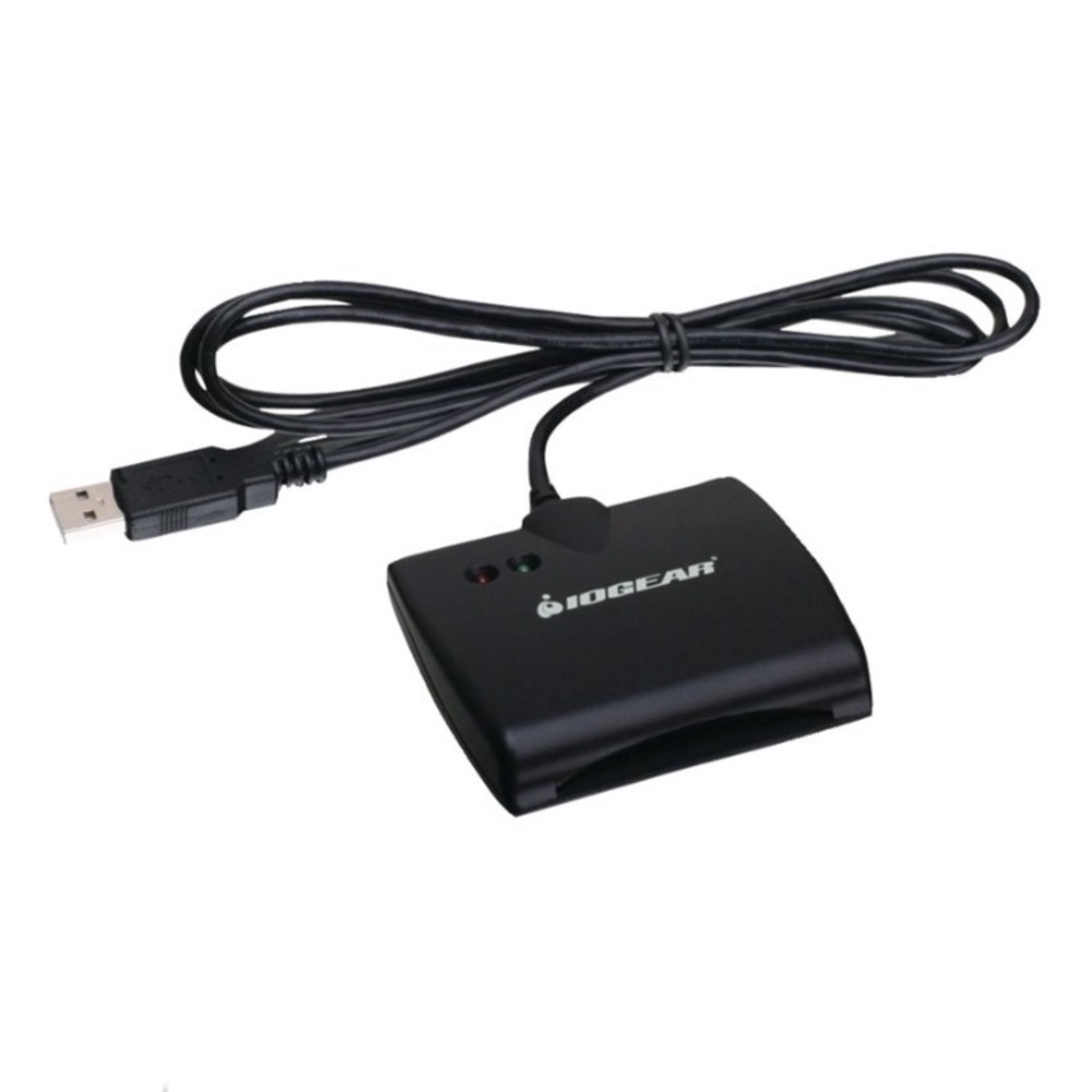 IOGEAR USB Smart Card Access Reader, Black